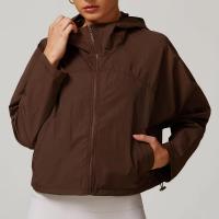 Chaqueta deportiva ligera y cómoda para correr al aire libre, resistente al viento, cárdigan con capucha de secado rápido, ropa deportiva para mujer. - details 3