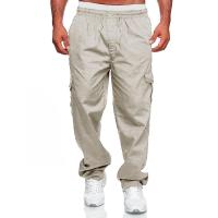 Jerseys rectos con múltiples bolsillos para hombre, pantalones casuales, pantalones Fiess - details 9