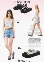 Zapatillas de plataforma nuevas sandalias de hebilla de cinturón retro de arrastre de una y media punta abierta de moda casual versátil - details 4