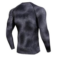Camiseta térmica con estampado 3D para hombre, ropa interior deportiva, secado rápido, pijamas, blusas - details 11