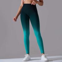 Pantalones de yoga de cambio gradual, malla sin costuras para deportes de gimnasio de cintura alta para mujer, control del vientre, entrenamiento para correr - details 1
