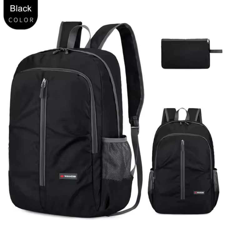 30L Ultraligero Camping al aire libre, Viajes, Senderismo, Hombres y Mujeres, Impermeable, para Pesca, Ciclismo, Mochila Plegable - 1