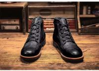 2024 Productos de diseño Street British Dress Zapatos de moda Botas de cuero PU para hombres - details 17
