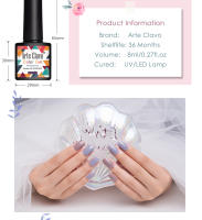 NAILCO-set de 5 esmaltes en Gel para uñas, laca en Gel para manicura artística, UV, colores rosa y rojo, 8ml - details 1