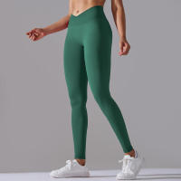 Leggings de yoga para mujer, pantalones deportivos sin costuras, cintura alta, levantamiento de cadera, entrenamiento, correr - details 47