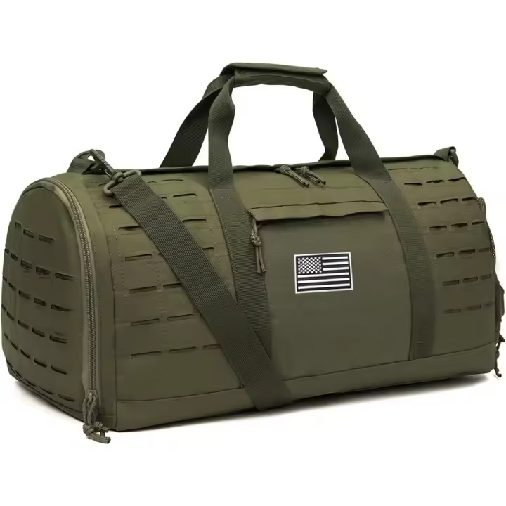 40L Bolsa Militar táctica para Hombres Bolsa de Deporte para Gimnasio Bolsa para Fitness Viaje Bolsa de Entrenamiento con Compartimento para Zapatos Bolsa Baloncesto y fútbol de Fin de Semana - 1
