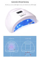 Secador de Manicura de LED UV SUN1s Pro Lámpara de Tratamiento de Uñas de Salón 48W - details 2