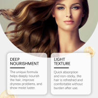 Secado por pulverización suave, cuidado, antiestático, sin lavado, nutritivo, hidratante y suavizante para el cabello. - details 4