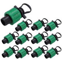 Tapón de tapa de tubo de riego por goteo, accesorio de tapa final Universal de 1/2 pulgadas, para sistema de aspersor de tubo con cinta de goteo de 16mm - details 0