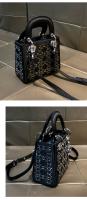 Bolso de Princesa Diana acolchado con diseño de personalidad de la marca Hong Kong2025Nuevo bolso de lujo de lentejuelas, bolso cruzado versátil - details 15