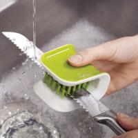BladeBrush-limpiador de cuchillos y cubiertos, cepillo de cerdas para fregar, lavado de cocina, antideslizante, talla única, Verde - details 1