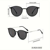 Conjunto de 3 Gafas para Mujer con Remaches, Estilos Redondos y Diferentes, Personalidad Vanguardista, Gafas Polivalentes de Calle - details 5