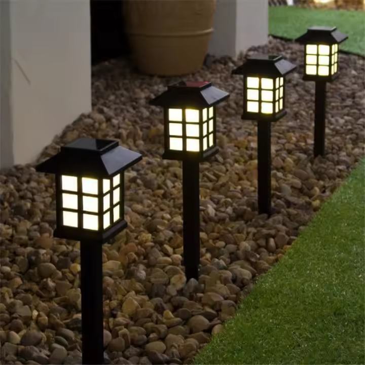 Luz LED Solar para jardín, lámpara de paisaje, para exteriores, patio, 6 piezas - 1