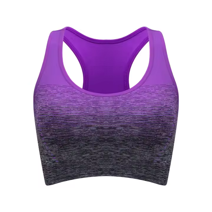Sujetador deportivo sin costuras, absorbente de golpes, sin aros de acero, chaleco de moda, transpirable, chaleco de Yoga de secado rápido, Fitness sin estrés - 1