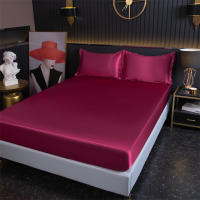 Bonenjoy-sábana bajera para cama tamaño Queen/King, Protector de colchón liso para el hogar, Sábana elástica de lino de Color sólido (sin funda de almohada) - details 6