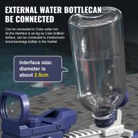 Pistola de agua eléctrica m416 pistola de agua automática de verano se puede cargar pistola de agua automática de largo alcance juego espacial salpicaduras de juguetes para niños - details 3