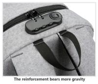 Mochila impermeable antirrobo para hombre, bolsa trasera ligera para libros, elegante, 15,6" - details 32
