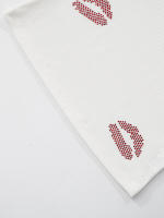 Sanhu Lianjiang Conjunto de pantalones cortos con chaleco y tirantes de diamantes de imitación rojos sin mangas con cuello en U para mujer - details 19