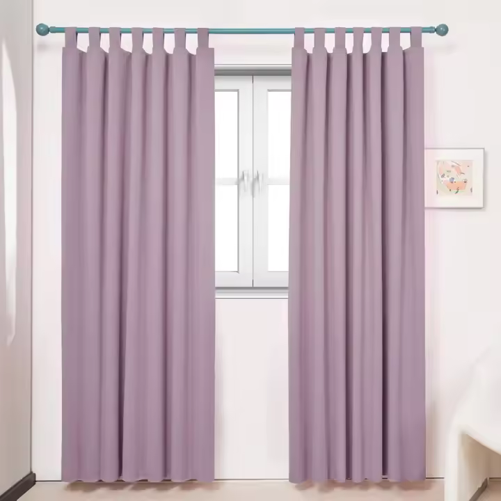 140 x 290 cm, Color Rosa Juego de 2 Cortinas térmicas antifrías con Patas para salón, diseño de - 1