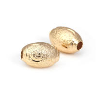 Cuentas de Brass Doradas de 18K Diseño Ovalado Cilíndrico Suministros para Hacer Joyería DIY - details 25