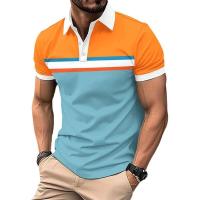 Polo de manga corta para hombre, polo de moda con estampado digital. - details 0