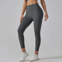Hmidou-mallas de gimnasio con bolsillos para mujer, pantalones de Yoga, Fitness, cintura alta, Control de barriga, correr, entrenamiento - details 45