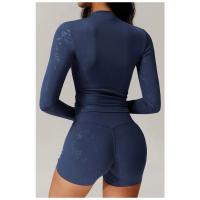 Ropa deportiva de manga larga para yoga, transpirable, que absorbe la humedad, ropa de entrenamiento de gimnasio, sujetador de yoga - details 10