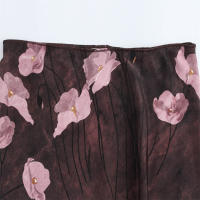 OUWU- Media Falda De Mujer Estilo Retro Elegante Textura Impresa Otoño Nueva Media Falda Midi - details 3