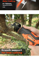VALUEMAX - Sierra de sable inalámbrica de 12 V, herramienta portátil inalámbrica para madera y metal con 3 hojas - details 8