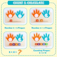Juegos Educativos Niños 3-6 Años, Juguetes Montessori Matemáticas, Contando Juego de Aprendizaje, Juguete de Madera 3 4 5 Años Niños Niñas - details 3