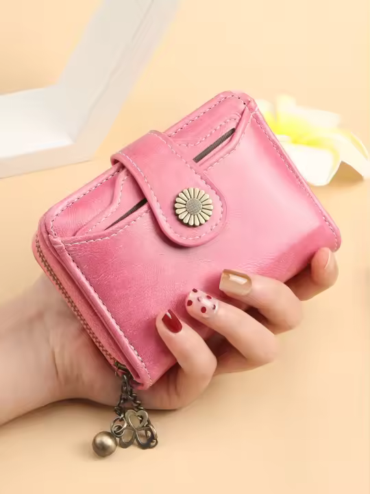 Cartera para Mujer, PU, pequeño y Compacto Monederos para Mujer con protección RFID, regalos originales para mujer - 1