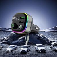 Transmisor FM Bluetooth 5,4, modulador de Radio manos libres para coche, reproductor MP3 con adaptador de carga súper rápida USB para coche - details 0
