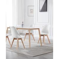 Silla de Comedor Nórdica Retro Conjunto de Silla de Cocina Metálica Duradero y Fácil de Limpiar - details 1