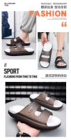 2024 Night Glow Shit Feeling Suela gruesa de EVA para el hogar para hombres Una línea para uso externo con zapatillas antideslizantes - details 8