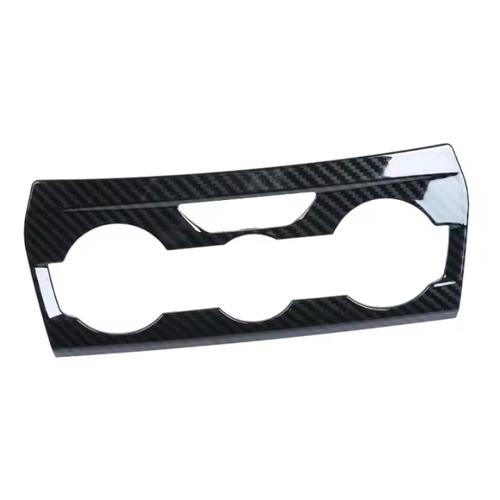 Embellecedor de cubierta de interruptor de aire acondicionado, Panel de tablero de consola de fibra de carbono para Subaru XV Crosstrek Impreza 2018-2020 - 1