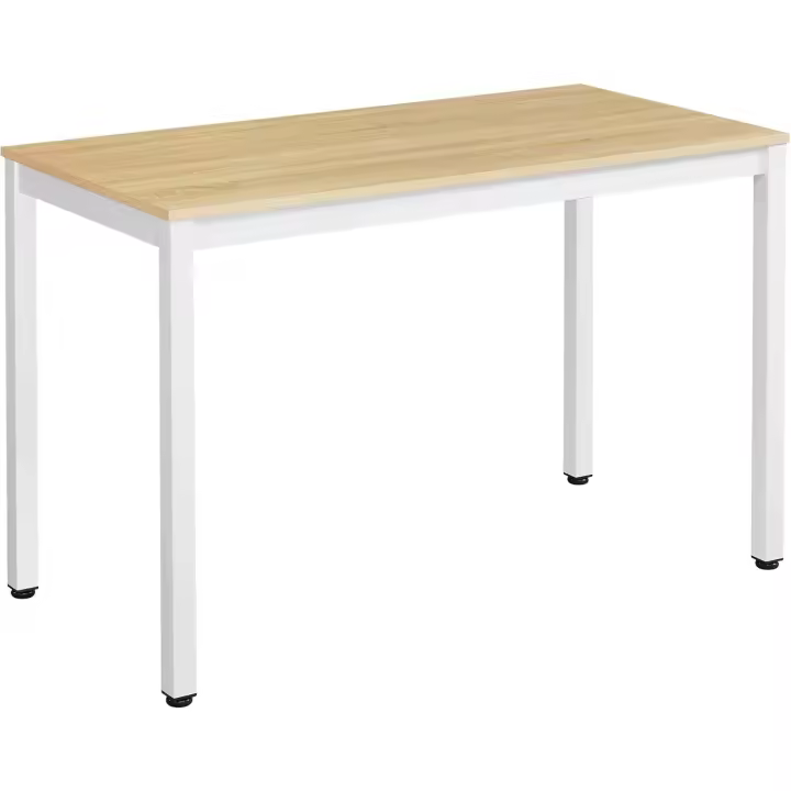 Comedor 120 x 60 x 76 cm Madera Natural y Blanco LWD64N - 1