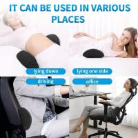 Cojín de Espalda Baja de Espuma de Memoria Almohada de Apoyo Lumbar para Cama, Asiento de Coche - details 16