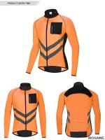 WOSAWE Chaqueta de Ciclismo Visibilidad Alta, Multifuncional, A Prueba de Viento, Secado Rápido, Manga Larga, Cuello Mandarín - details 7