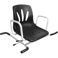 Silla Bañera Personas Mayores, Giratoria 360º, Asiento Adulto, Ortopedia, Antideslizante, Negra - details 6
