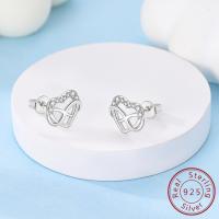 Pendiente de aro de plata de ley 925 para mujer, corazón, estrella, trébol, joyería de compromiso, regalo de boda - details 19