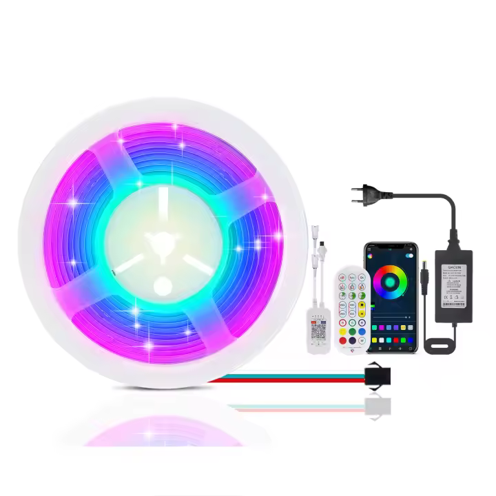 Tira de LED RGB de Alta Densidad GAHADA Control Remoto de 24 Teclas Luces Modernas con Efectos de Cambio de Color Iluminación y Decoración - 1