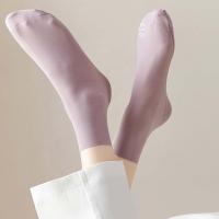 Calcetines coreanos simples para niñas, calcetines de tubo medio de Color sólido de verano con cualquier corte, calcetines para mujer - details 2