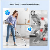 Cepillo Eléctrico Multifuncional para Limpieza Doméstica Automático, Inalámbrico, Giratorio para Baño y Azulejos - details 2