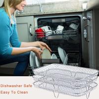 Estufa de Aire Anti-corrosión de 3 Capas Parrilla Stackable para Barbacoa al Aire Libre - details 1