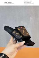 Zapatillas de moda para hombre de marca de verano de alta gama, venta al por mayor de fábrica con punta redonda, plantilla EVA antideslizante, impresión 3D para uso en la playa - details 1