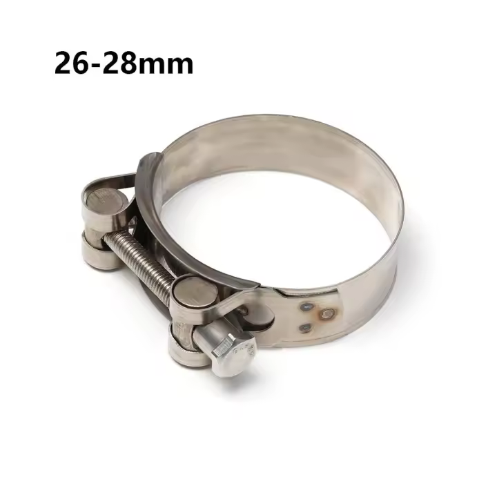 Abrazaderas de manguera de perno en T de escape de soldadura de acero inoxidable, Clip de tubería, herramientas de reparación de Hardware, 1 piezas - 1