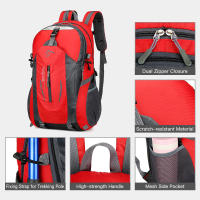 Mochila de senderismo impermeable para mujeres y hombres, bolsa de viaje portátil, aire libre - details 3