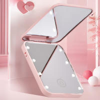 Espejo de maquillaje Espejo de maquillaje plegable pequeño y compacto - details 4