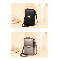 Bolsos de mensajero de cuero Pu de lujo para mujer, bolsos de hombro de salida, billetera para teléfono, bolsos cruzados pequeños sólidos con correa larga, nuevo - details 10