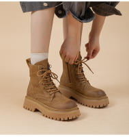 Nuevas botas cortas explosivas de estilo británico, botas retro de locomotora con suela gruesa interior que aumenta la altura - details 3